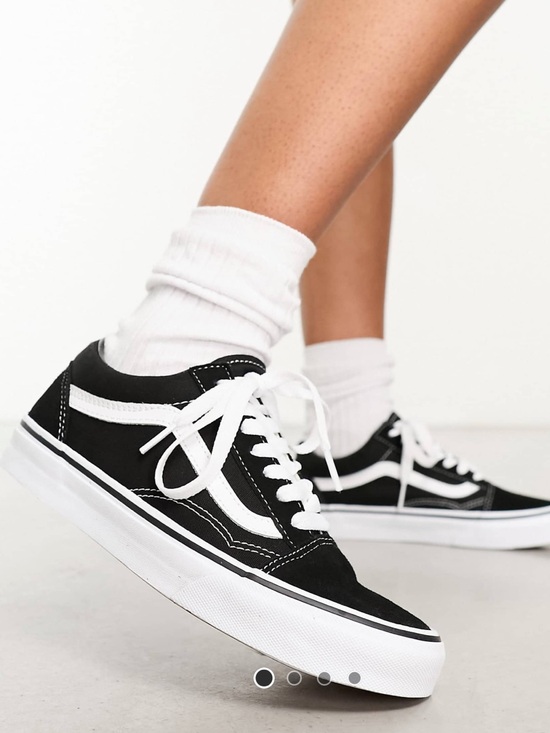 Vans Shoes - Vans Old Skool platform sneakers in black and white